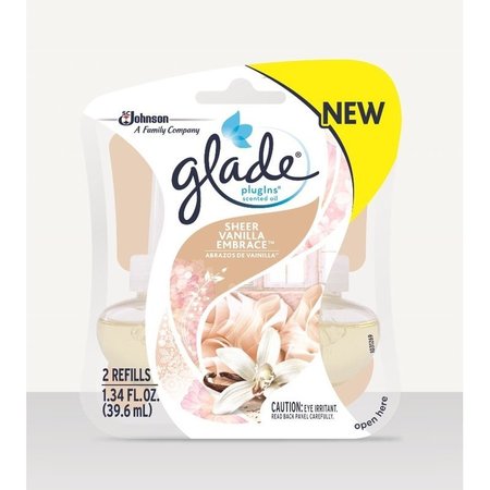 SCRUBBING BUBBLES Glade Plug-Ins Sheer Vanilla Embrace Scent Air Freshener Refill 1.34 oz Liquid 21764